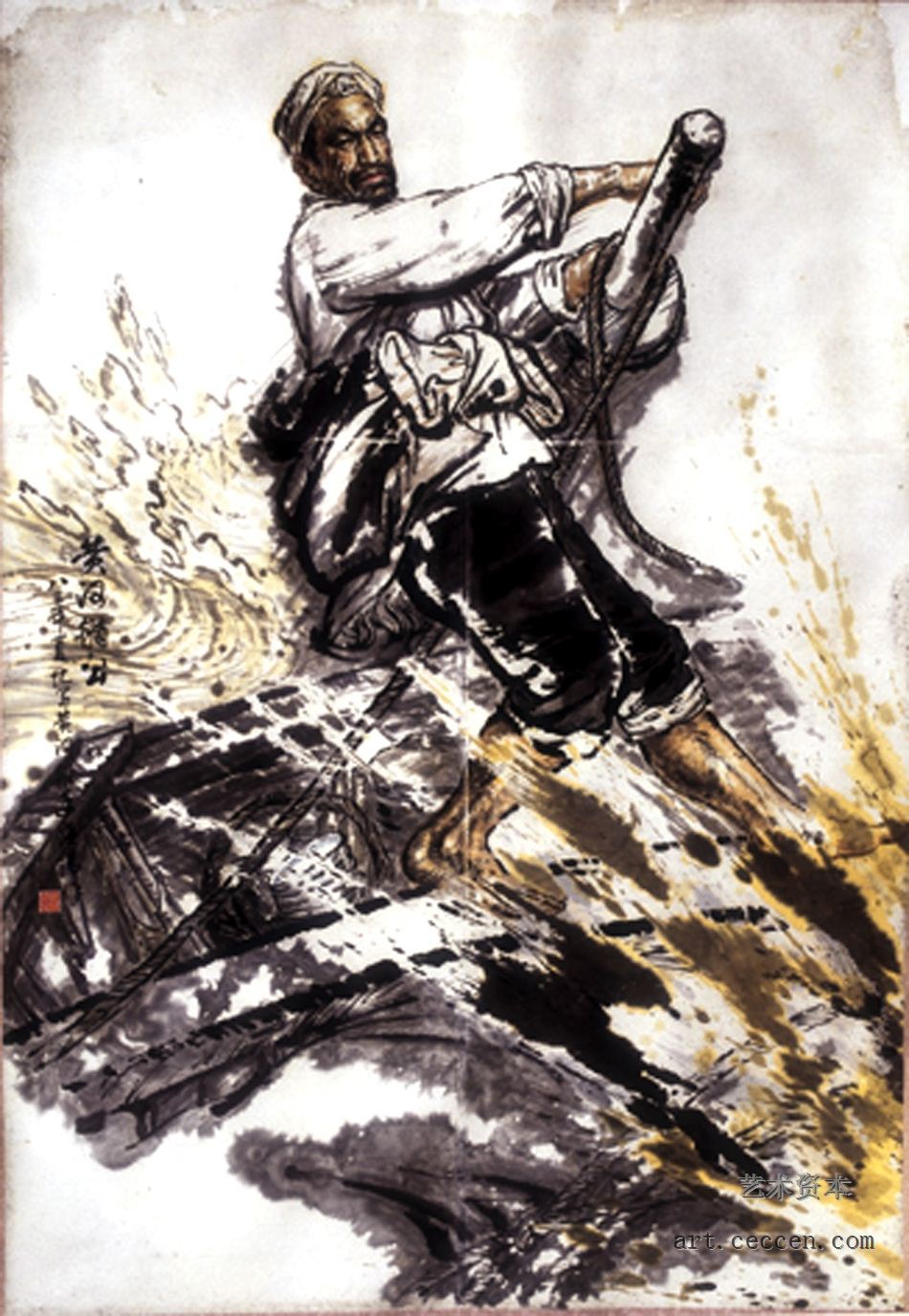 黄河艄公 135cm×200cm 1983年